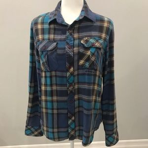 O’Neill Plaid Flannel Fleece Shirt /Jacket Unisex